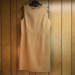 Talbots wool camel brown dress size 14